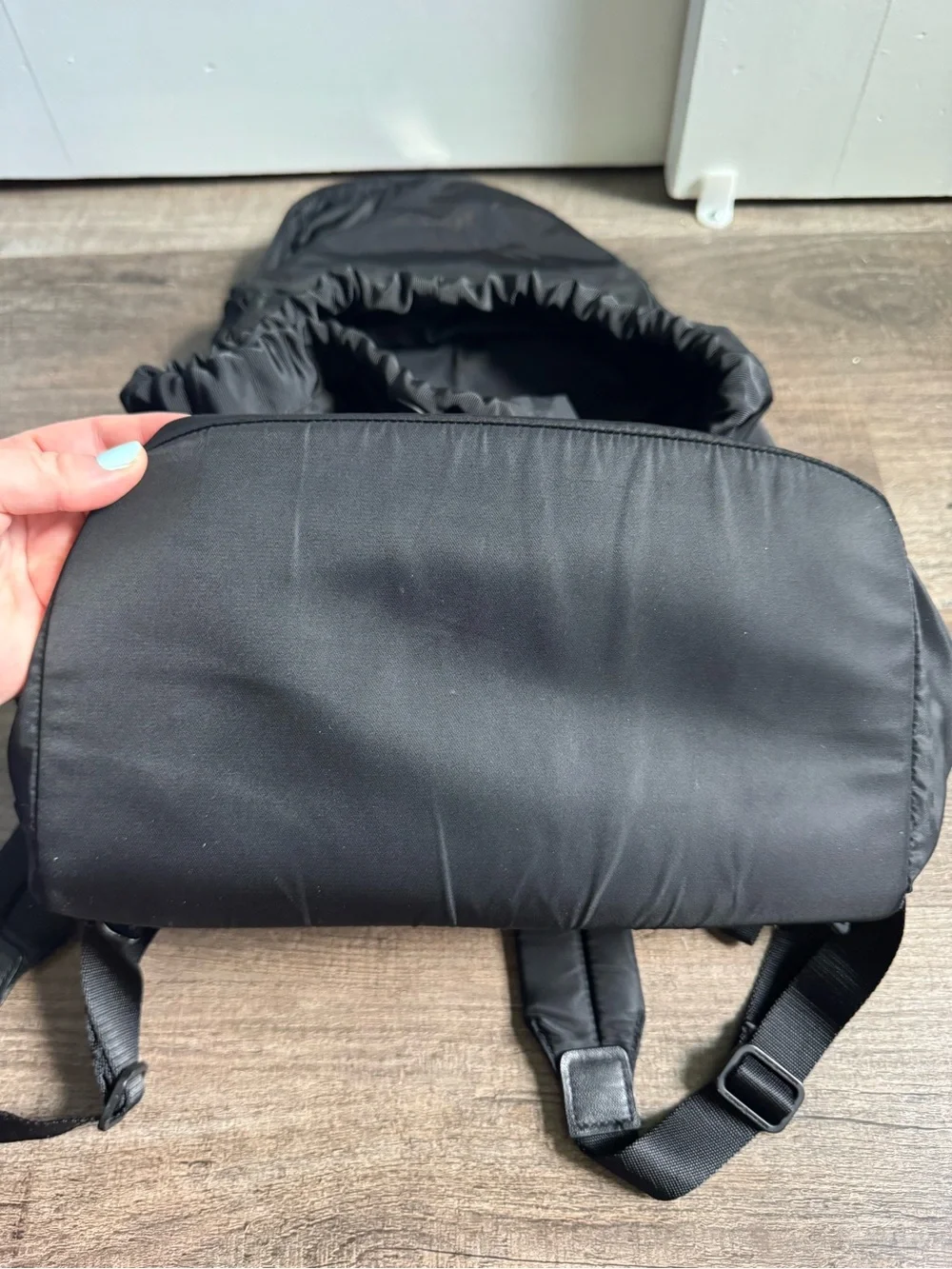 lululemon athletica Black Nylon Rucksack Backpack